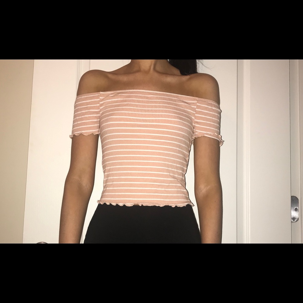 Forever 21 off the shoulder crop top